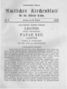 Amtliches Kirchenblatt für die Diöcese Culm. 1889.08.16 no.8