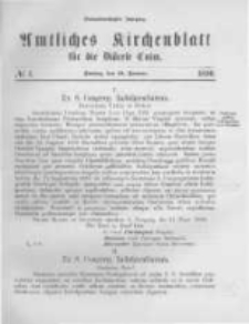 Amtliches Kirchenblatt für die Diöcese Culm. 1890.01.31 no.1