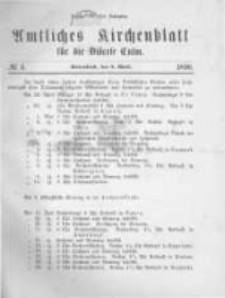 Amtliches Kirchenblatt für die Diöcese Culm. 1890.04.05 no.4