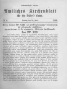 Amtliches Kirchenblatt für die Diöcese Culm. 1890.06.20 no.6
