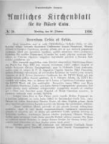 Amtliches Kirchenblatt für die Diöcese Culm. 1890.10.21 no.10
