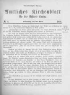 Amtliches Kirchenblatt für die Diöcese Culm. 1891.04.30 no.4