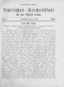 Amtliches Kirchenblatt für die Diöcese Culm. 1891.06.06 no.6