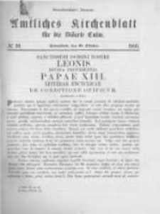 Amtliches Kirchenblatt für die Diöcese Culm. 1891.10.31 no.10
