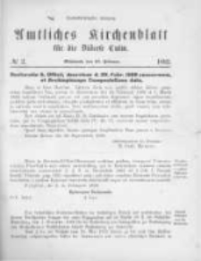 Amtliches Kirchenblatt für die Diöcese Culm. 1892.02.24 no.2