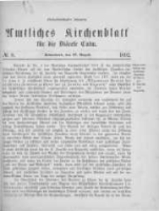 Amtliches Kirchenblatt für die Diöcese Culm. 1892.08.27 no.8