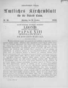 Amtliches Kirchenblatt für die Diöcese Culm. 1893.10.31 no.10