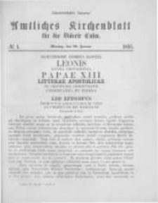Amtliches Kirchenblatt für die Diöcese Culm. 1895.01.28 no.1