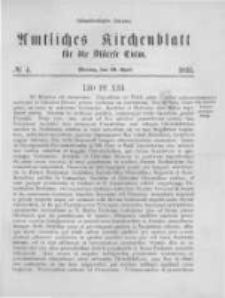 Amtliches Kirchenblatt für die Diöcese Culm. 1895.04.29 no.4