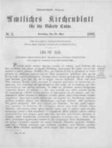 Amtliches Kirchenblatt für die Diöcese Culm. 1895.05.21 no.5