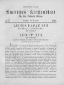 Amtliches Kirchenblatt für die Diöcese Culm. 1895.06.25 no.6