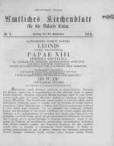 Amtliches Kirchenblatt für die Diöcese Culm. 1895.09.27 no.9
