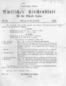 Amtliches Kirchenblatt für die Diöcese Culm. 1895.12.30 no.12