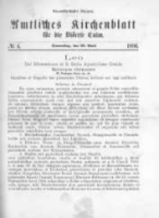 Amtliches Kirchenblatt für die Diöcese Culm. 1896.04.30 no.4