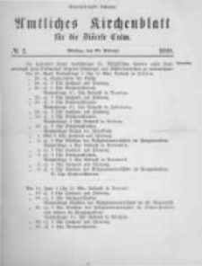Amtliches Kirchenblatt für die Diöcese Culm. 1898.02.28 no.2