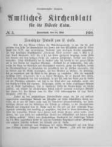 Amtliches Kirchenblatt für die Diöcese Culm. 1898.05.14 no.5