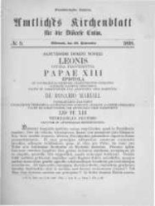 Amtliches Kirchenblatt für die Diöcese Culm. 1898.09.28 no.9