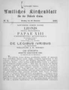 Amtliches Kirchenblatt für die Diöcese Culm. 1898.11.29 no.11