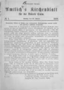 Amtliches Kirchenblatt für die Diöcese Culm. 1899.01.20 no.1