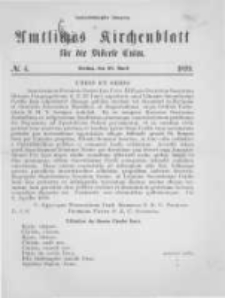 Amtliches Kirchenblatt für die Diöcese Culm. 1899.04.28 no.4