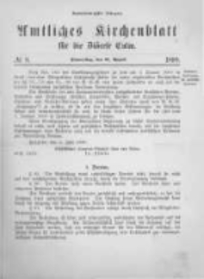 Amtliches Kirchenblatt für die Diöcese Culm. 1899.08.31 no.8