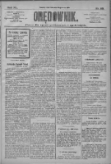 Orędownik: pismo dla spraw politycznych i społecznych 1910.05.26 R.40 Nr119