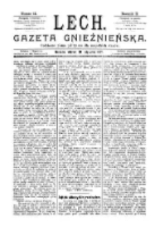 Lech. Gazeta Gnieźnieńska: codzienne pismo polityczne dla wszystkich stanów 1897.01.19 R.2 Nr14