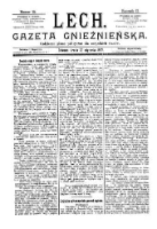 Lech. Gazeta Gnieźnieńska: codzienne pismo polityczne dla wszystkich stanów 1897.01.20 R.2 Nr15