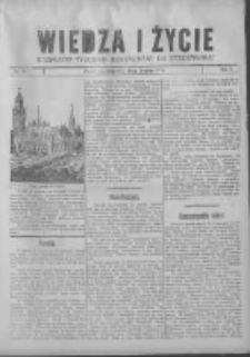 Wiedza i Życie: bezpłatny tygodnik ilustrowany do "Orędownika" 1913.08.20 R.2 Nr33
