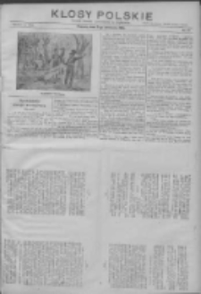 Kłosy Polskie: dodatek literacki i powieściowy do Orędownika 1913.09.07 R.5 Nr36