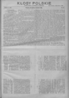 Kłosy Polskie: dodatek literacki i powieściowy do Orędownika 1913.09.21 R.5 Nr38