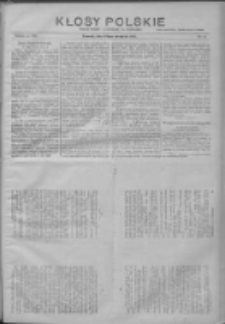 Kłosy Polskie: dodatek literacki i powieściowy do Orędownika 1913.09.28 R.5 Nr39