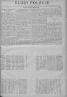 Kłosy Polskie: dodatek literacki i powieściowy do Orędownika 1913.11.09 R.5 Nr45