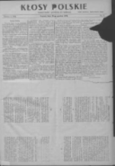 Kłosy Polskie: dodatek literacki i powieściowy do Orędownika 1913.12.20 R.5 Nr51