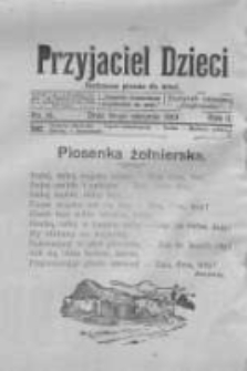 Przyjaciel Dzieci: ilustrowane pisemko dla dzieci: dodatek bezpłatny dodatek do Orędownika 1913.08.15 R.2 Nr16