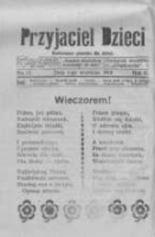 Przyjaciel Dzieci: ilustrowane pisemko dla dzieci: dodatek bezpłatny dodatek do Orędownika 1913.09.07 R.2 Nr17
