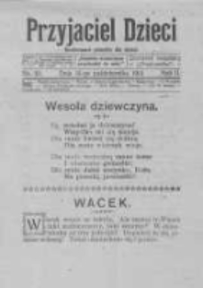 Przyjaciel Dzieci: ilustrowane pisemko dla dzieci: dodatek bezpłatny dodatek do Orędownika 1913.10.15 R.2 Nr20