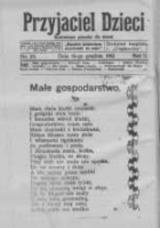 Przyjaciel Dzieci: ilustrowane pisemko dla dzieci: dodatek bezpłatny dodatek do Orędownika 1913.12.15 R.2 Nr23