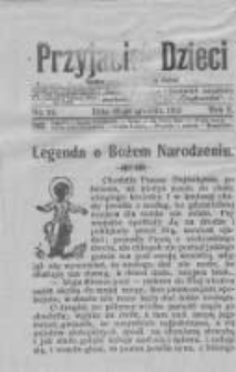Przyjaciel Dzieci: ilustrowane pisemko dla dzieci: dodatek bezpłatny dodatek do Orędownika 1913.12.15 R.2 Nr24