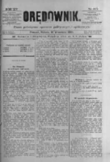 Orędownik: pismo poświęcone sprawom politycznym i sp&oacute;łecznym 1885.09.12 R.15 Nr207