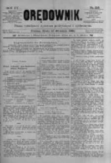 Orędownik: pismo poświęcone sprawom politycznym i spółecznym 1885.09.23 R.15 Nr216