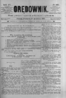 Orędownik: pismo poświęcone sprawom politycznym i spółecznym 1885.09.27 R.15 Nr220