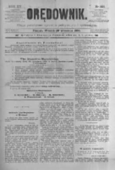 Orędownik: pismo poświęcone sprawom politycznym i spółecznym 1885.09.29 R.15 Nr221