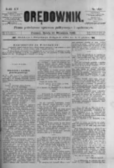 Orędownik: pismo poświęcone sprawom politycznym i spółecznym 1885.09.30 R.15 Nr222