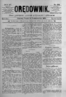 Orędownik: pismo poświęcone sprawom politycznym i spółecznym 1885.10.16 R.15 Nr236