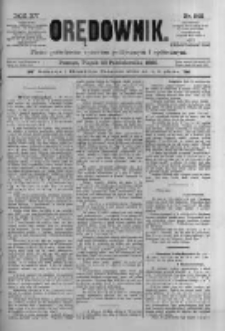 Orędownik: pismo poświęcone sprawom politycznym i spółecznym 1885.10.23 R.15 Nr242