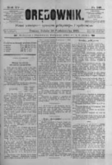 Orędownik: pismo poświęcone sprawom politycznym i spółecznym 1885.10.24 R.15 Nr243