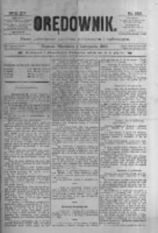 Orędownik: pismo poświęcone sprawom politycznym i spółecznym 1885.11.01 R.15 Nr250