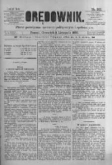 Orędownik: pismo poświęcone sprawom politycznym i spółecznym 1885.11.05 R.15 Nr253