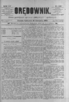 Orędownik: pismo poświęcone sprawom politycznym i spółecznym 1885.11.12 R.15 Nr259